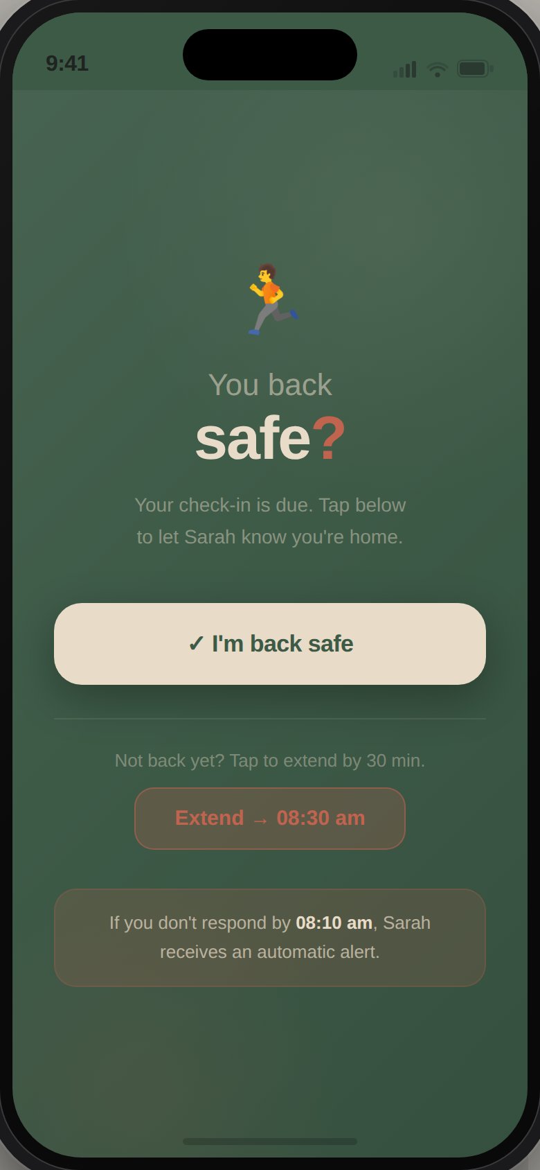 Safe check-in